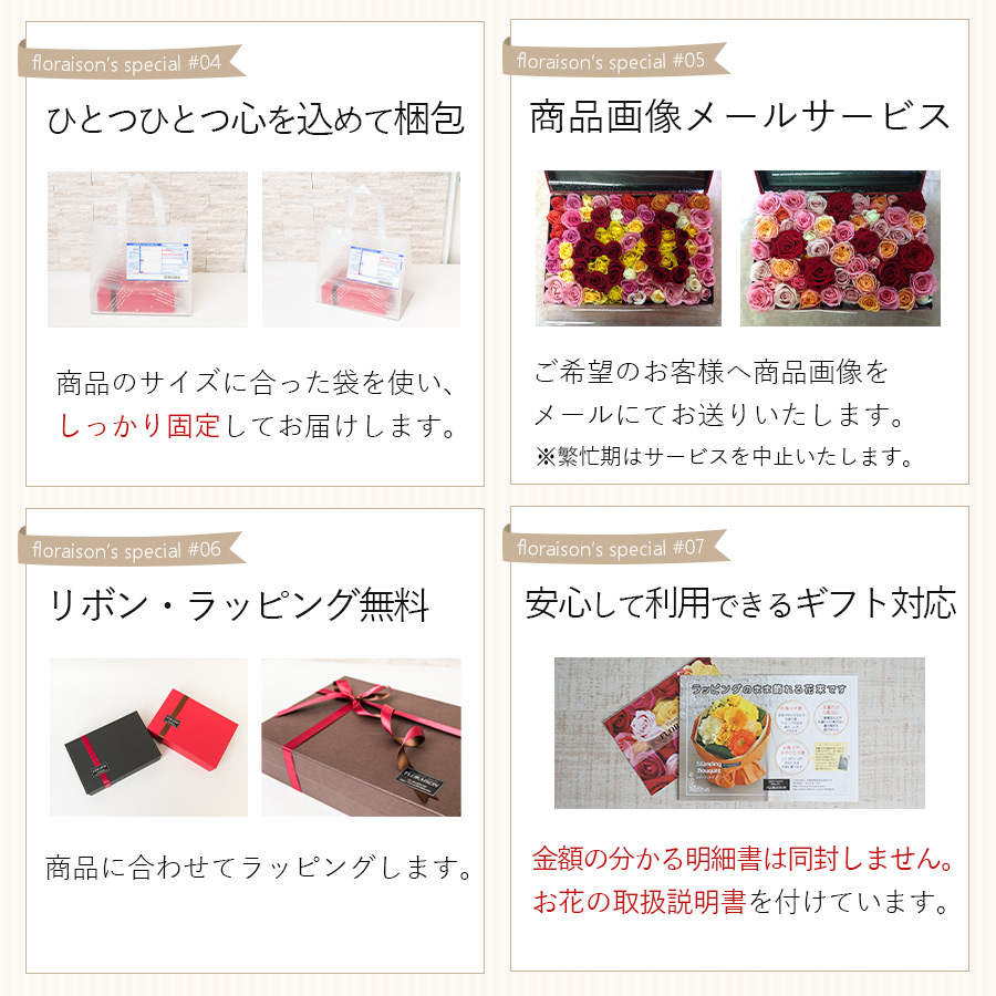 フロレゾンのサービス